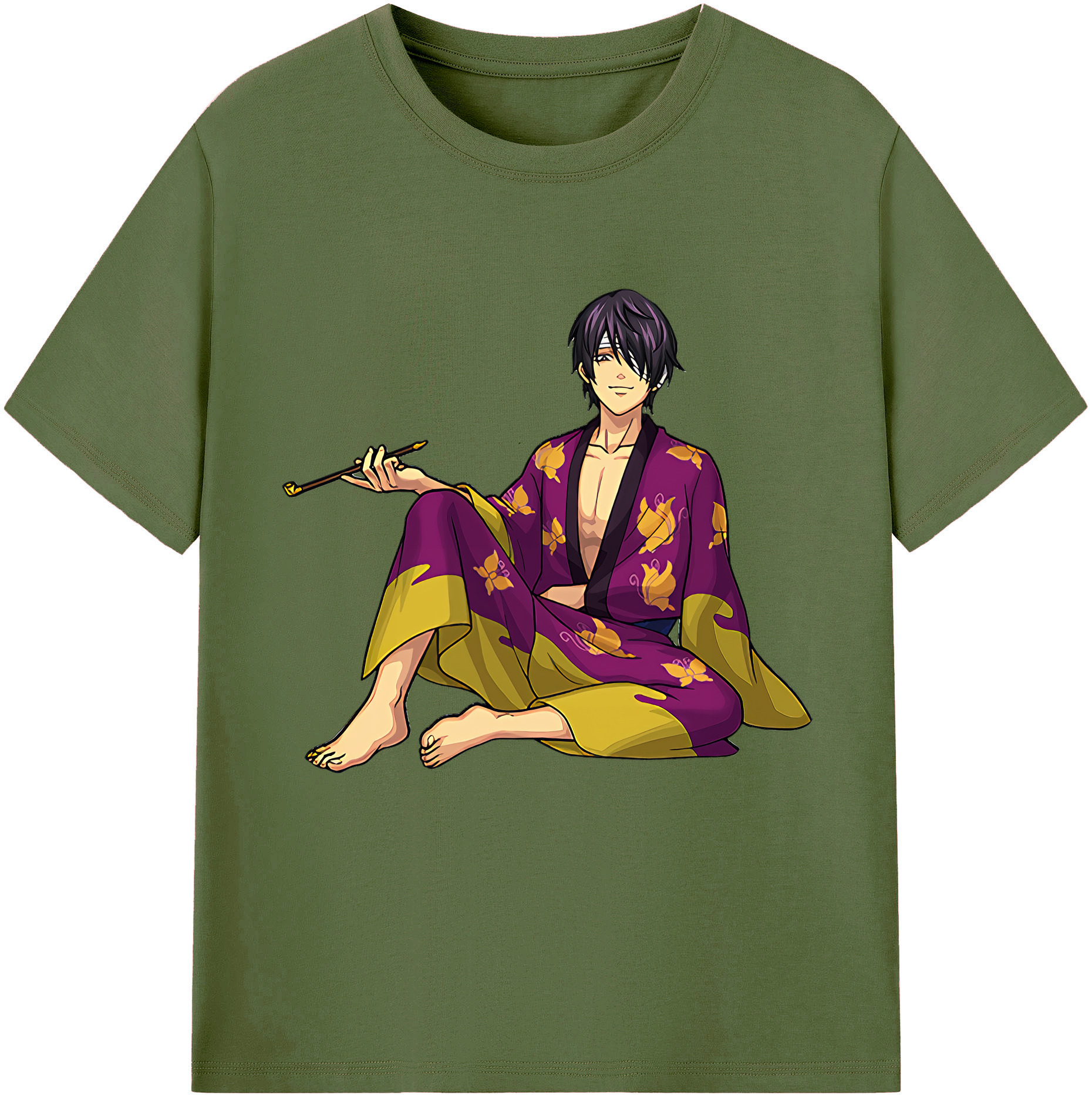 （画像用） ぎんたま 坂田銀時（さかたぎんとき） 神楽 志村新八（しむら しんぱち） GINTAMA Sakata Gintoki Kagura Shimura Shinpachi 綿100％半袖Tシャツ（フロントプリント）